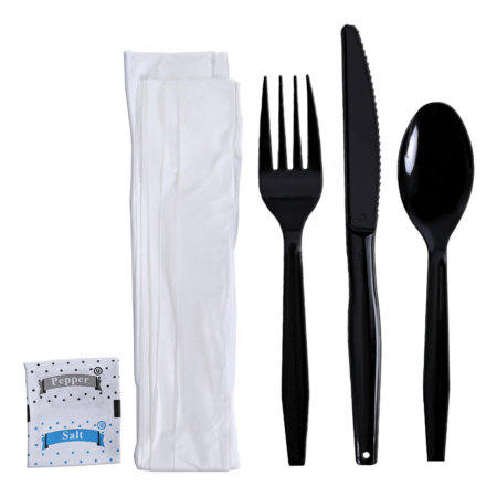Heavy Duty Black Cutlery