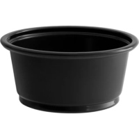 2oz Black Souffle Cup