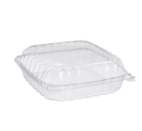 Clear Hinged 1 Compartment Container