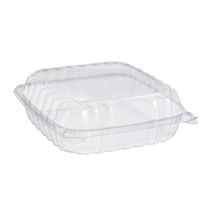 Clear Hinged 1 Compartment Container