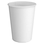 12oz White Paper Coffee Cup