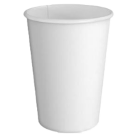 12oz White Paper Coffee Cup