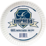 Empress Uncoated Paper Plate 9"