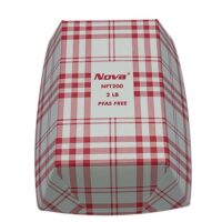 Red Plaid Food Tray